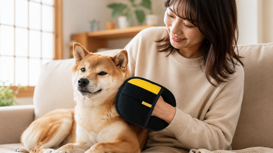 なでるだけでスッキリ|ペットの抜け毛お掃除グローブ